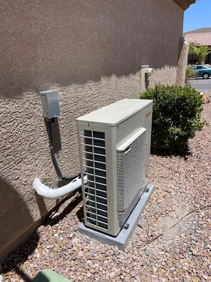 Residential air conditioning condenser unit in El Cajon